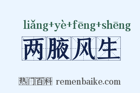 两腋风生是什么意思的图片
